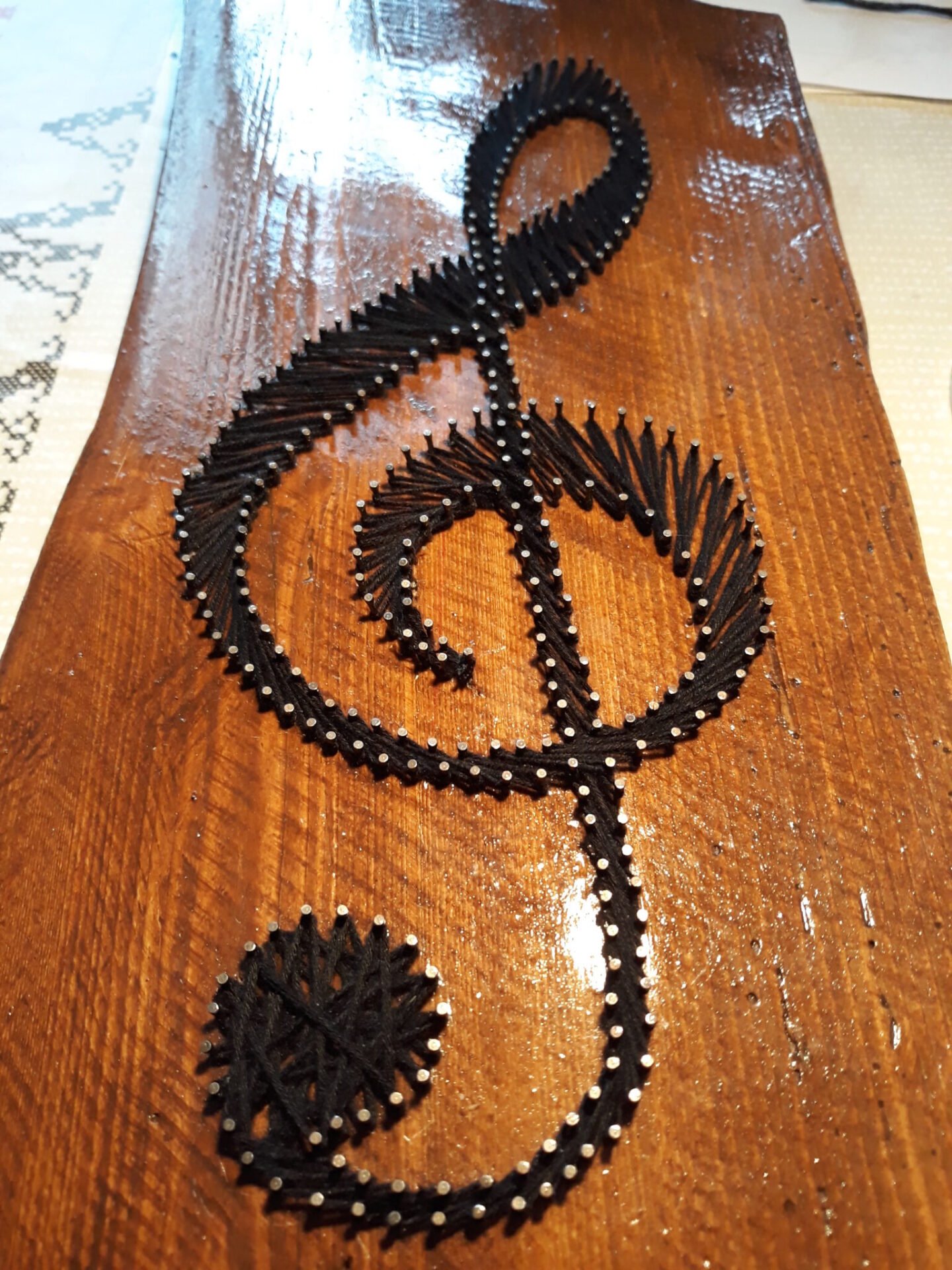 String art treble clef | #LRCrafts